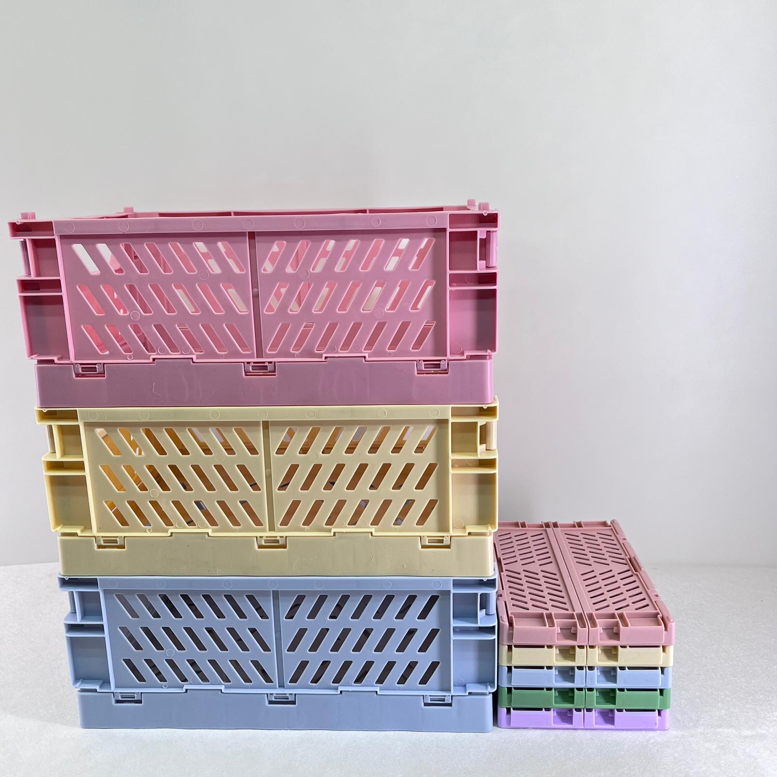 Foldable Storage Crate Double Handles Large - KLOSH