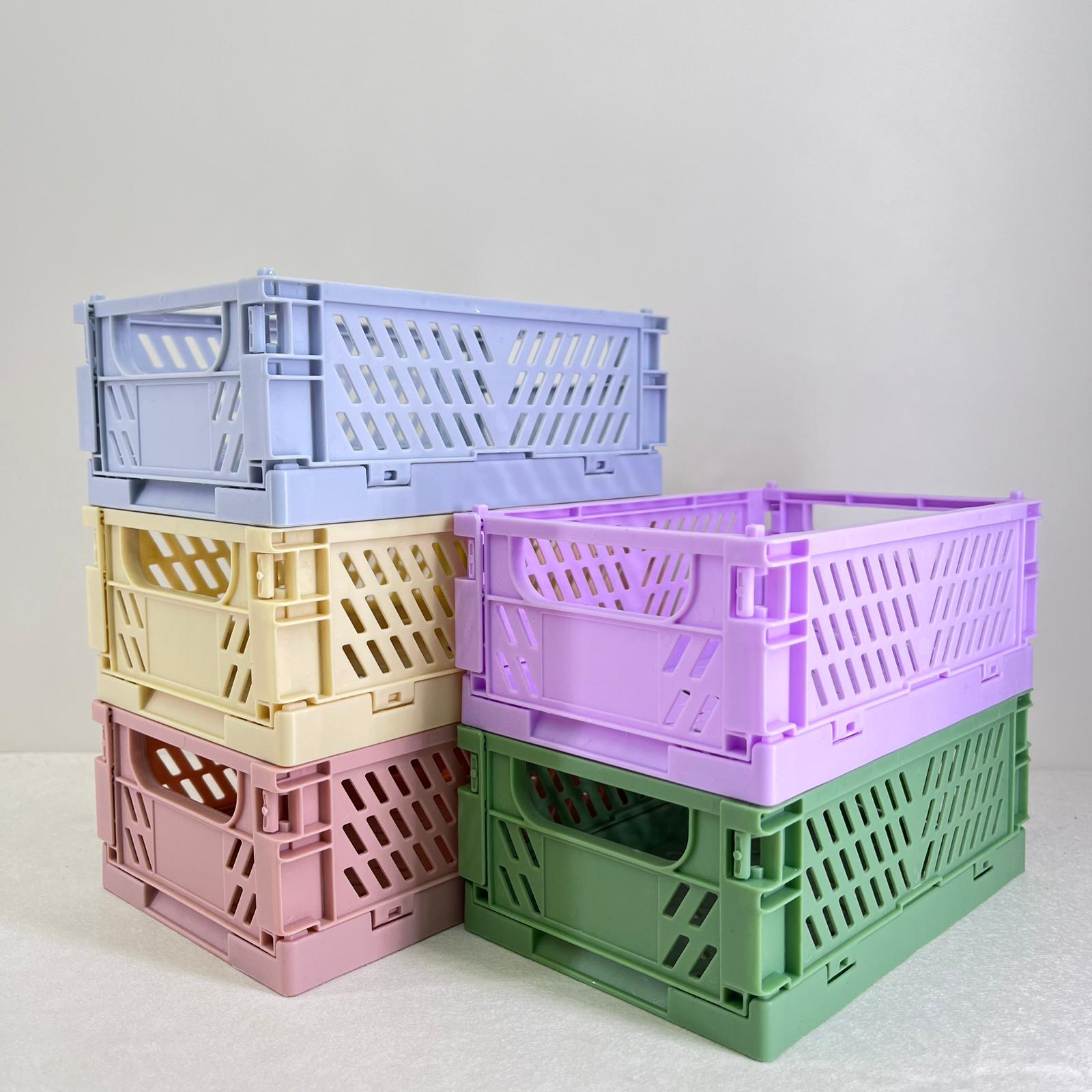 Foldable Storage Crate Double Handles Large - KLOSH