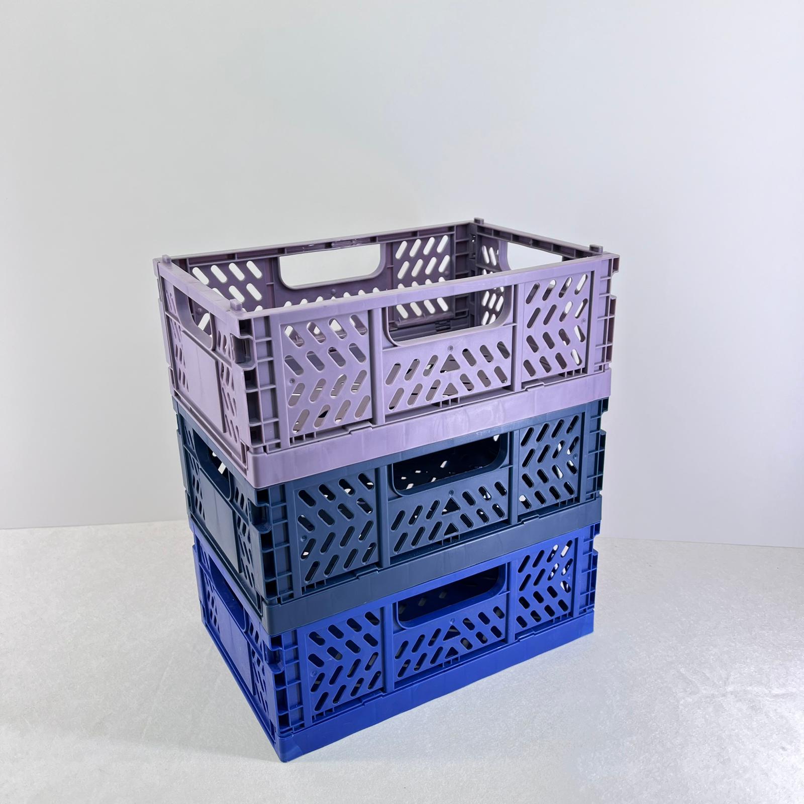 Foldable Storage Crate Double Handles Large - KLOSH
