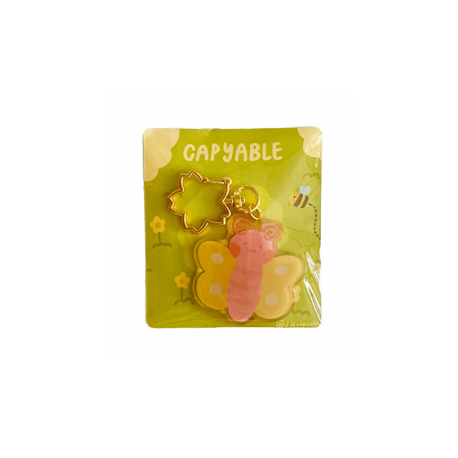 Acrylic Keychain - Butterfly Buttercup - KLOSH