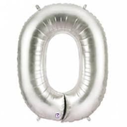 Balloon - Foil Alphabet 14" O Silver - KLOSH