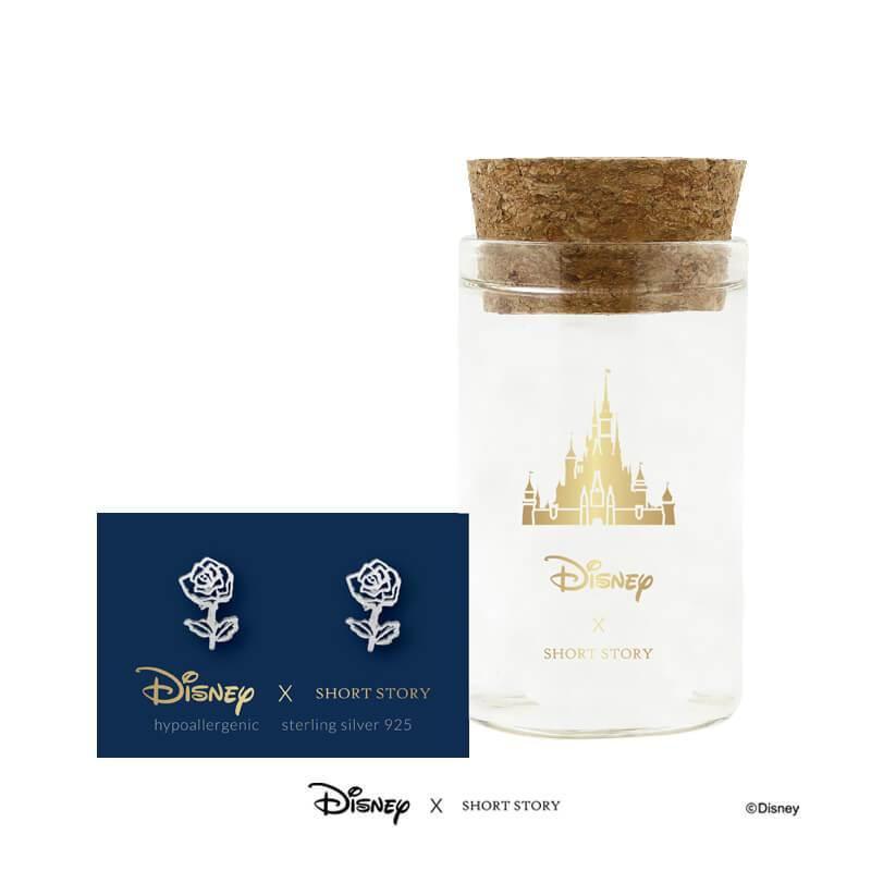 Disney Earring - Belle Rose Silver - KLOSH