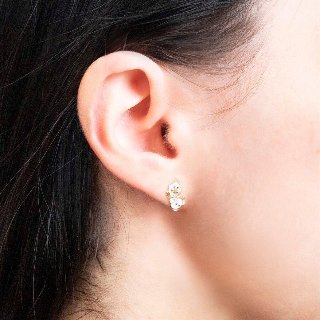 Disney Earring - Epoxy Frozen Olaf Snowman - KLOSH