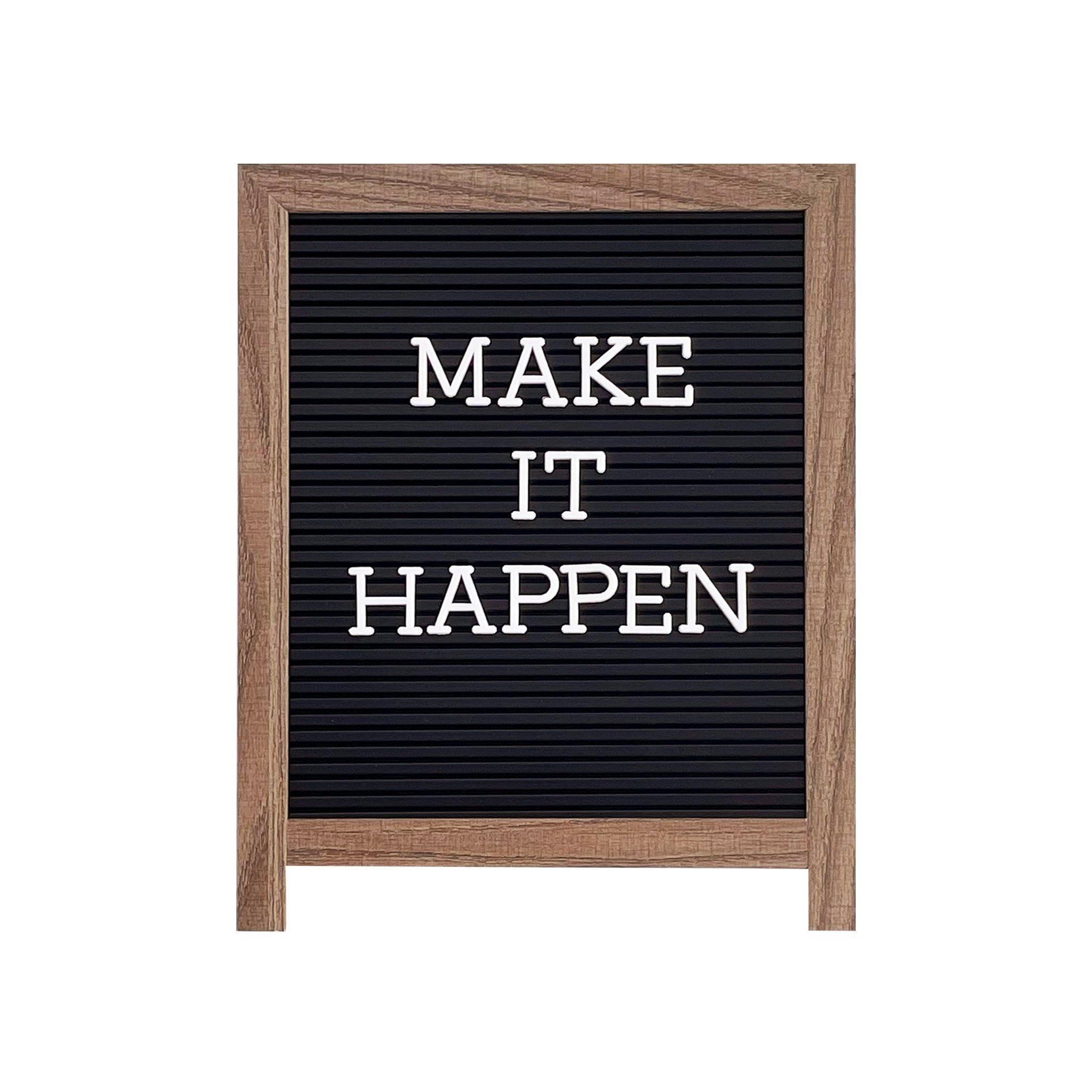 Easel Letterboard - Black with Oak Wood Frame - KLOSH