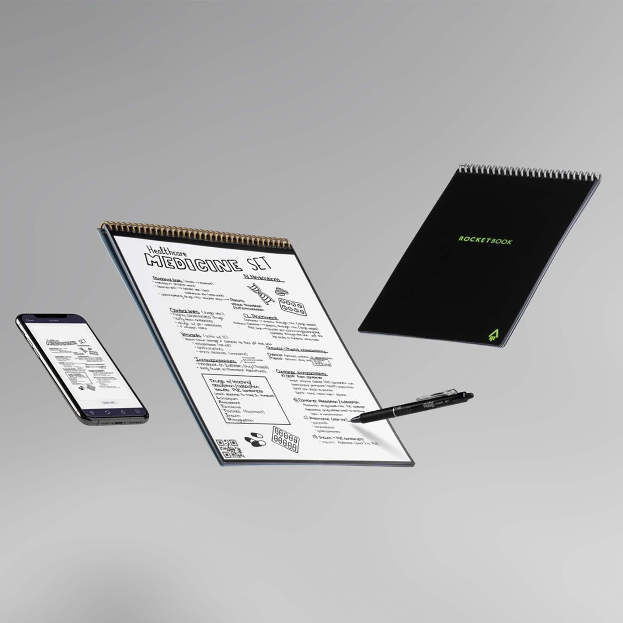 Notebook - Rocketbook Flip Letter A4 in Deep Space Grey - KLOSH