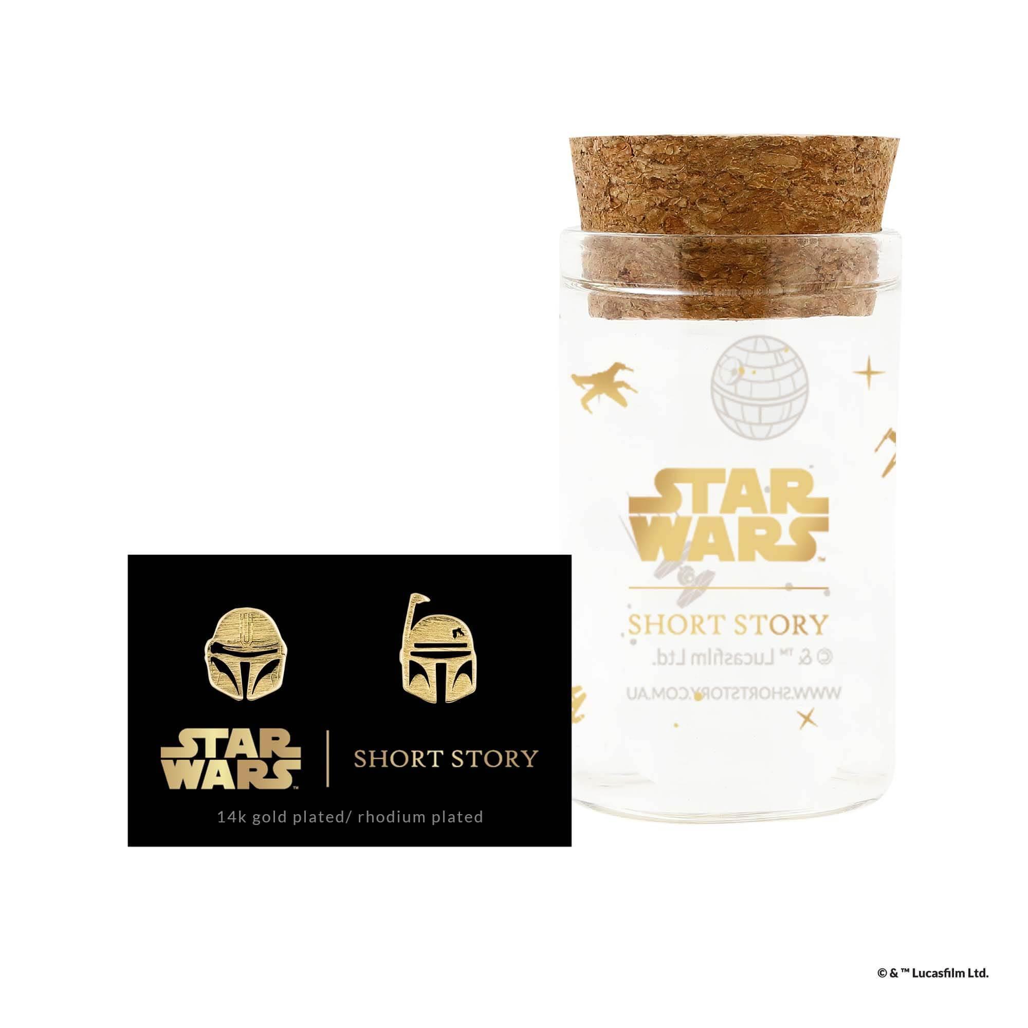 Star Wars™ Earring - Mandalorian™ & Boba Fett™ Gold - KLOSH