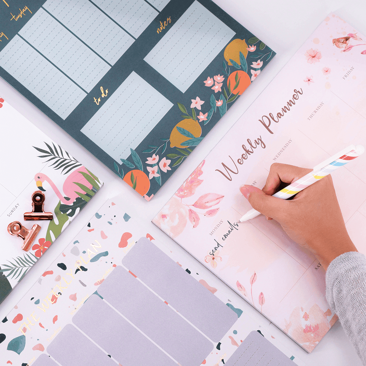 Weekly Planner Tear Off Pad – Sakura - KLOSH
