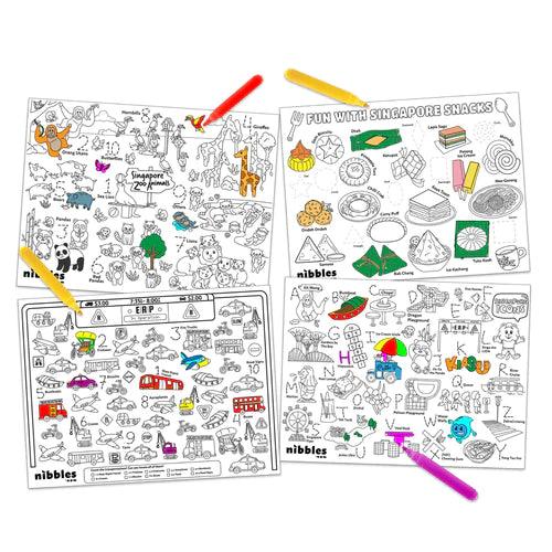 Nibbles Colouring Mat - Animals - KLOSH
