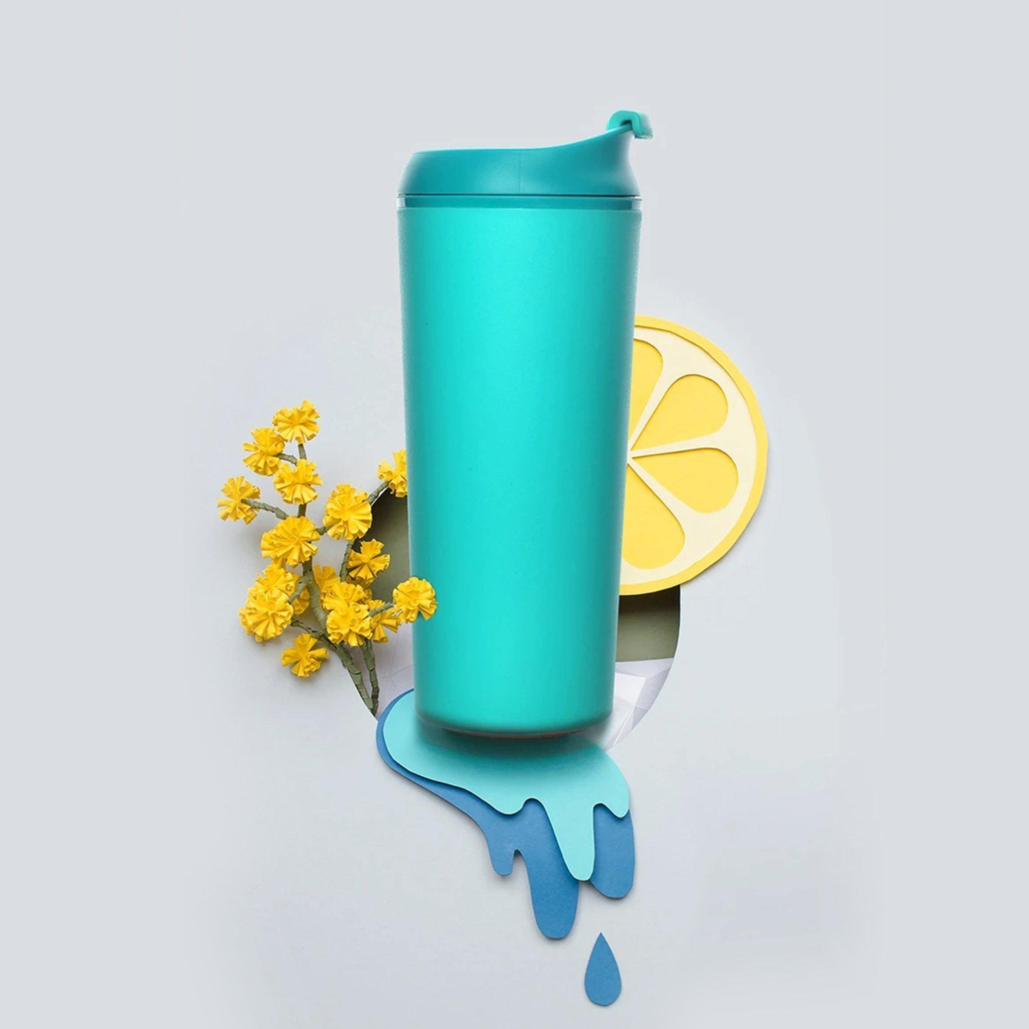 Bottle - Artiart Deer Suction Bottle Green - KLOSH