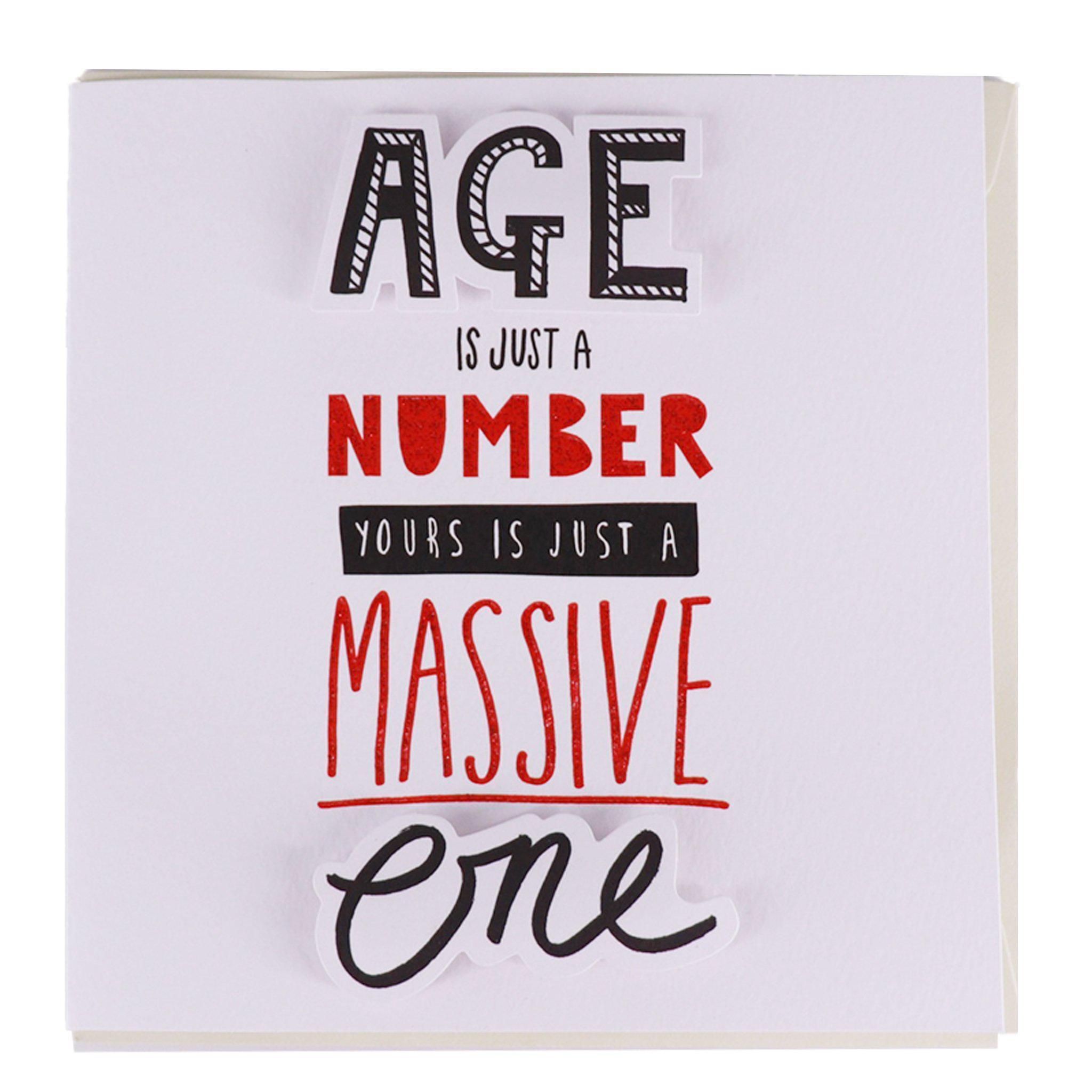 Card - Age Is Just A Number Birthday - KLOSH