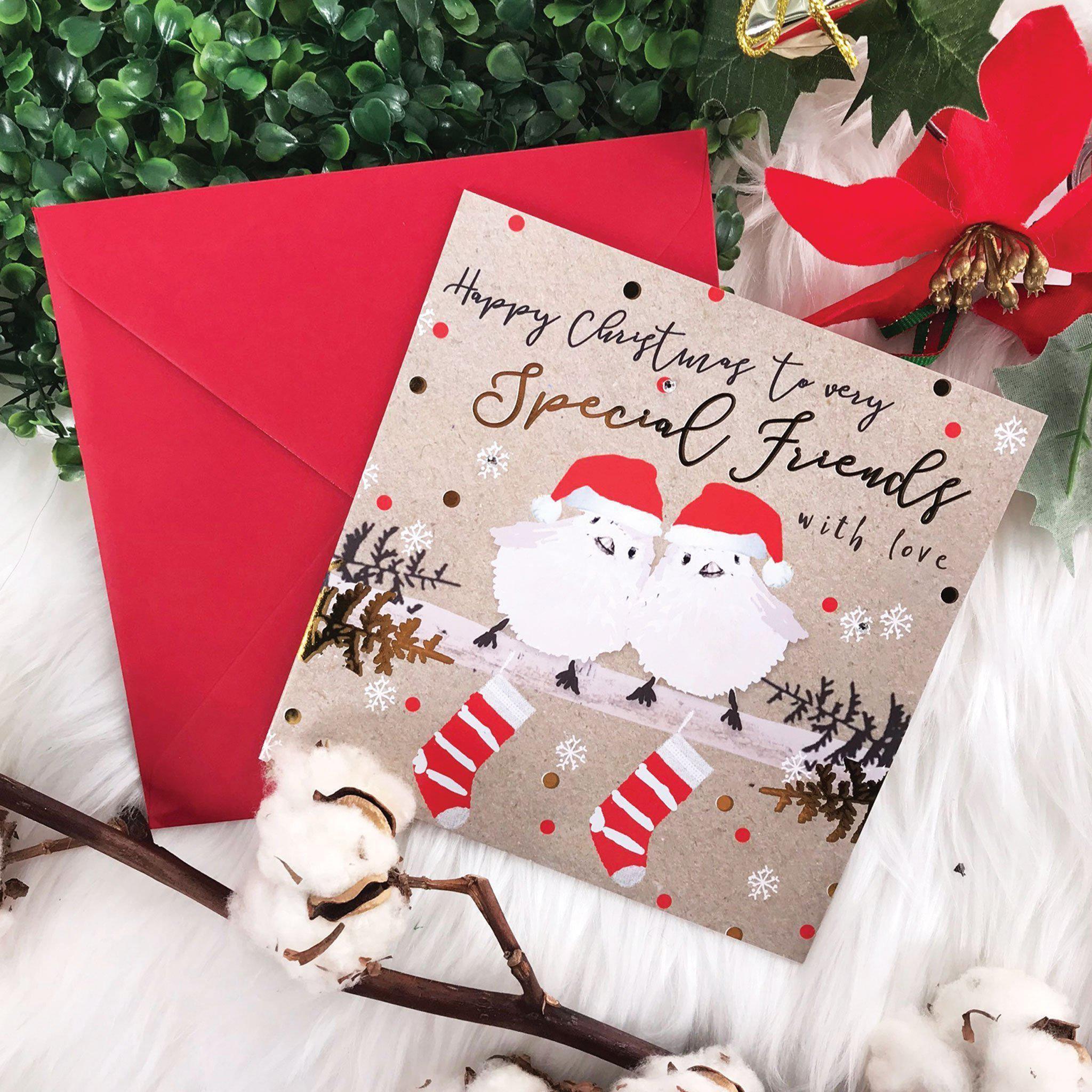 Christmas Card - Happy Christmas To My Special Friends With Love - KLOSH