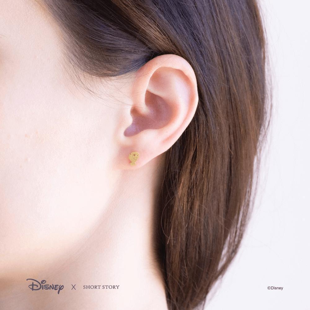 Disney Earring - Belle Mrs Potts and Chip Gold - KLOSH