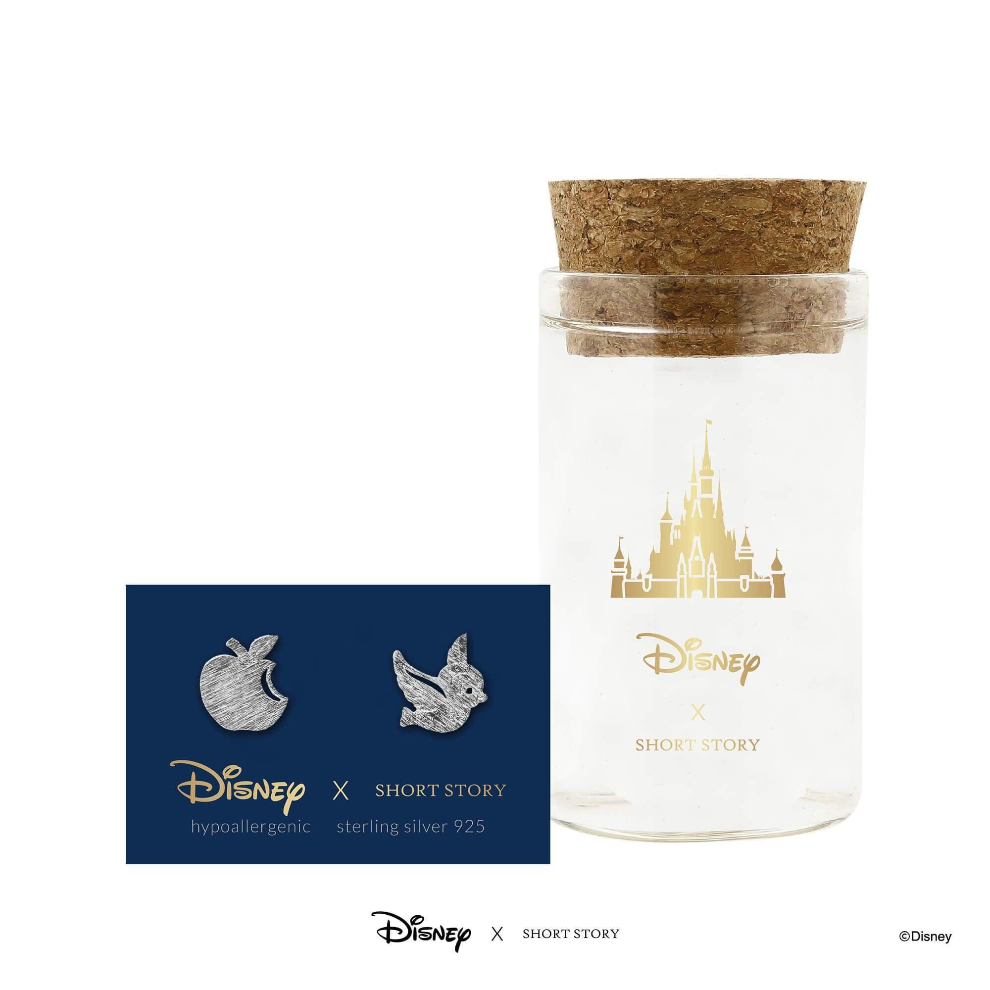 Disney Earring - Blue Bird and Apple Silver - KLOSH