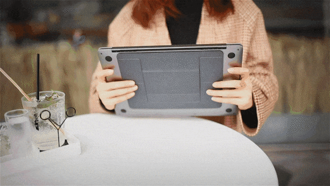 Laptop Stand - Allocacoc MOFT (Silver) - KLOSH