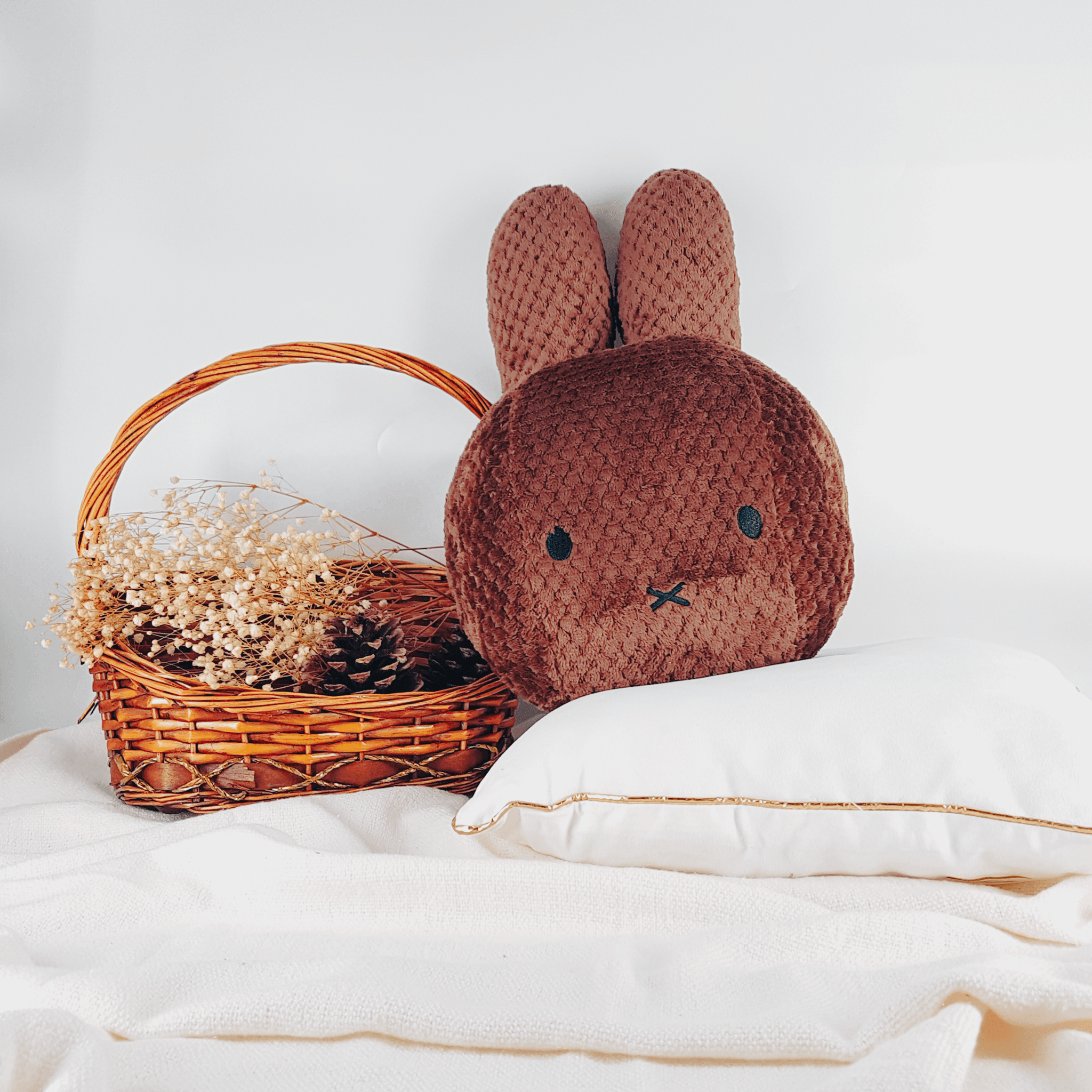 Miffy - Head Cushion Waffle Chocolate - KLOSH