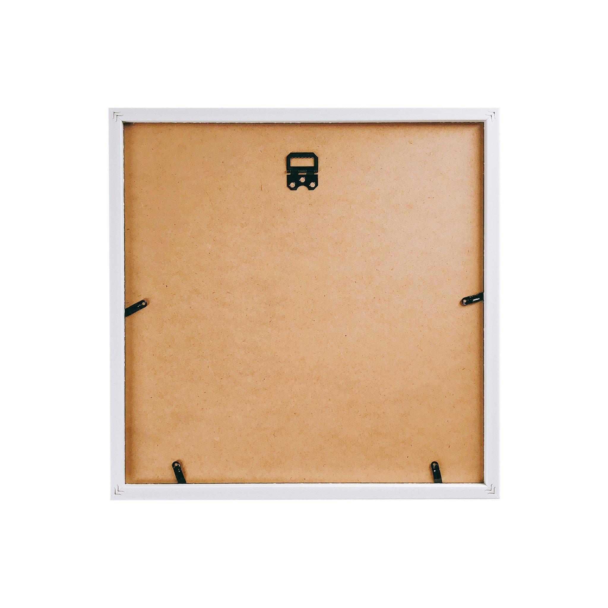 White Square Frame - Botanical Pink Blush - KLOSH